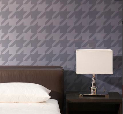 HOUNDSTOOTH ALLOVER WALL STENCIL